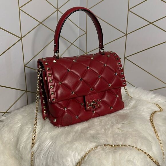 💯 Authentic Valentino Candy Handbag Shoulder Bag Red🍀 - Picture 4 of 16